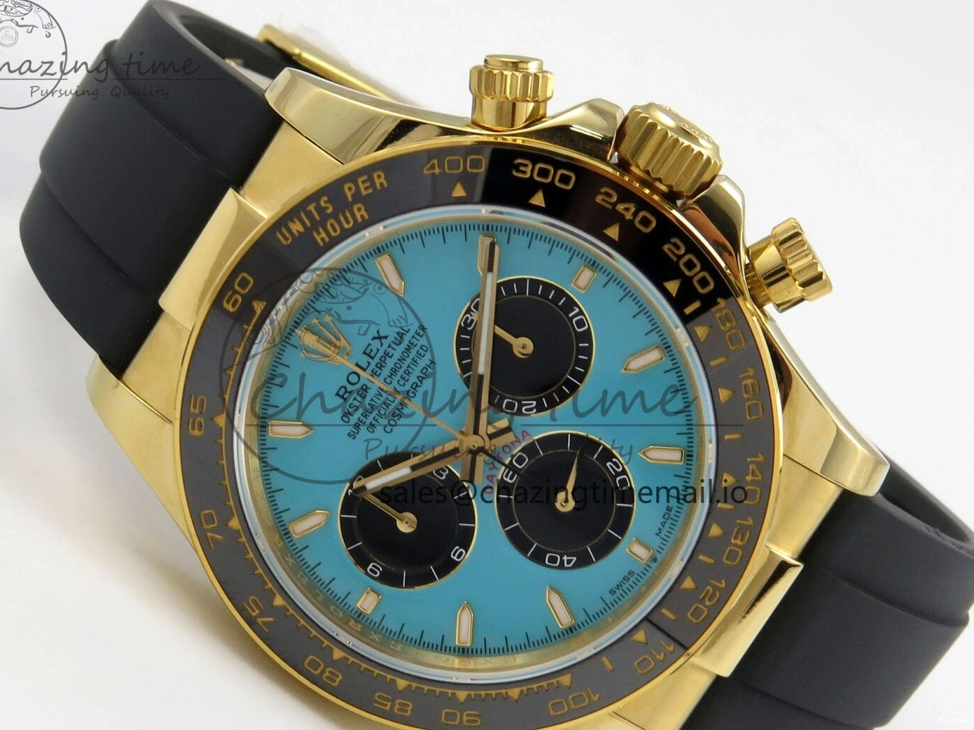 MiroTime 0315 Daytona 126518 Gain Weight SWF 1:1 Best Edition Tiffany Turquoise Blue Dial Sticks Markers on Oysterflex Strap SH Sleek 150